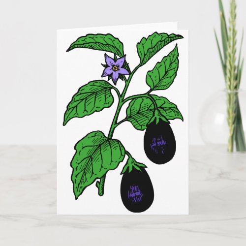 Eggplant Greeting Cards