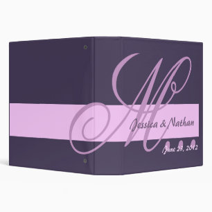 EGGPLANT & LILAC  Wedding Photo Planner Binder
