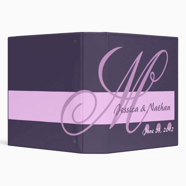EGGPLANT & LILAC  Wedding Photo Planner Binder (Background)