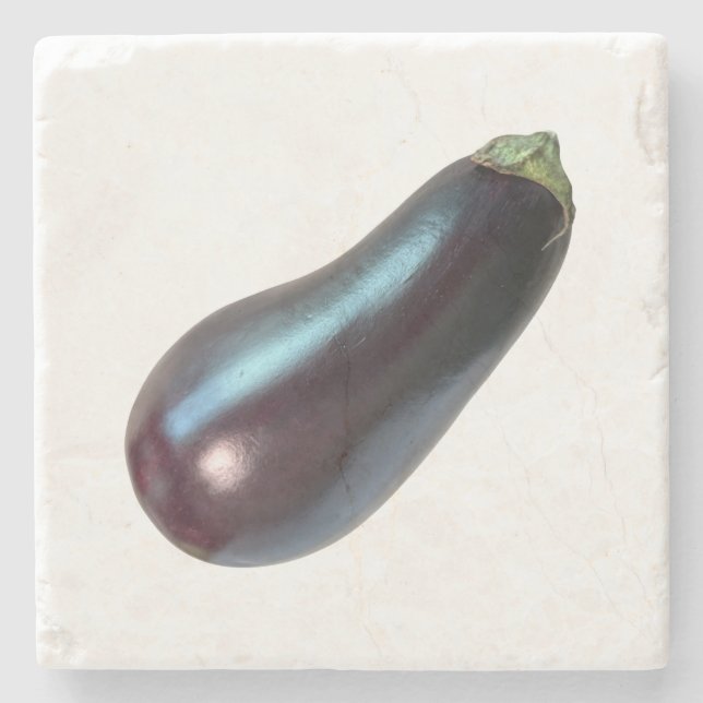 Eggplant Marble Coaster (Front)