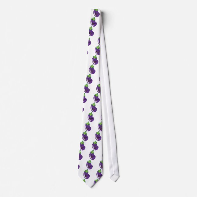 eggplant neck tie (Front)