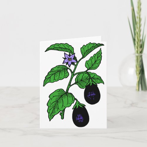 Eggplant Note Cards
