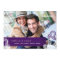 Eggplant Paisley Wedding Photo Save the Date