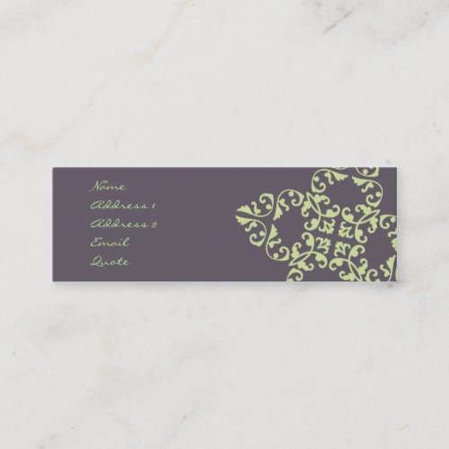 Eggplant Pattern Business Card Templates
