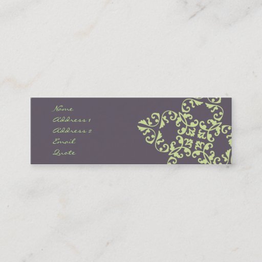 Customizable Eggplant Pattern Business Card Templates