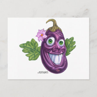 eggplant postcard