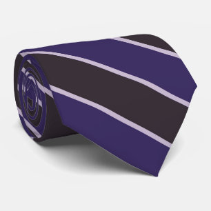 Eggplant Purple And Pink Violet Diagonal Stripes Neck Tie