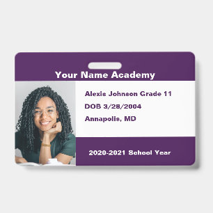 Eggplant Purple Do It Yourself Custom Homeschool Badge