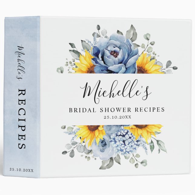 Eggplant Purple Plum Ivory White Bridal Shower 3 R 3 Ring Binder (Front/Spine)