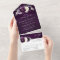 Eggplant Purple Plum Ivory White Floral Wedding Al