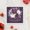Eggplant Purple Plum Ivory White Floral Wedding Na