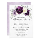 Eggplant Purple Plum Ivory White Rehearsal Dinner
