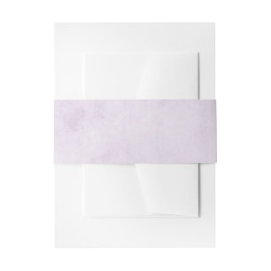Eggplant Purple Plum lilac Lavender Wedding Invitation Belly Band