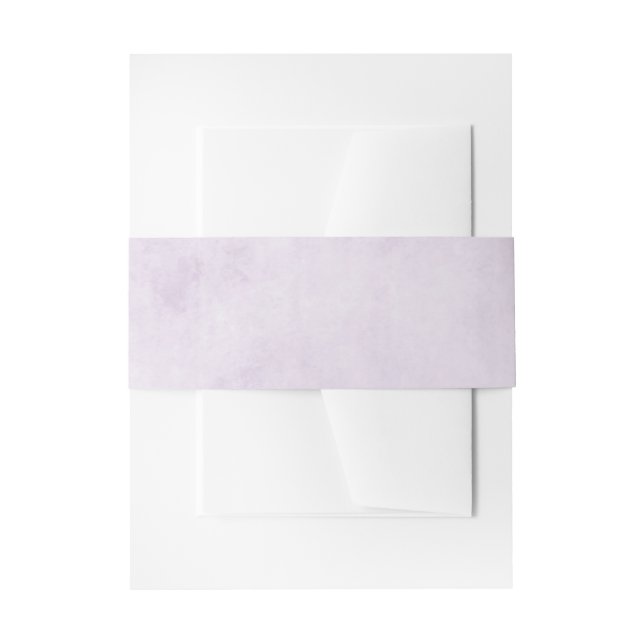Eggplant Purple Plum lilac Lavender Wedding Invitation Belly Band (Front Example)