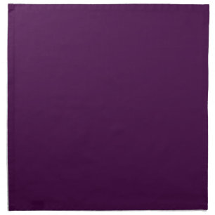 Eggplant Purple Solid Color Cloth Napkin