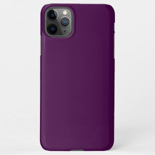 Eggplant Purple Solid Color iPhone 11Pro Max Case