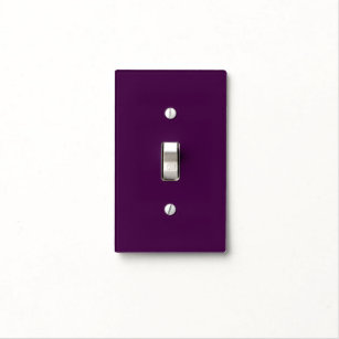 Eggplant Purple Solid Color Light Switch Cover