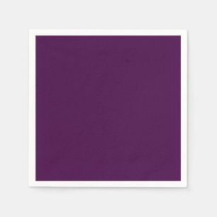 Eggplant Purple Solid Color Napkins