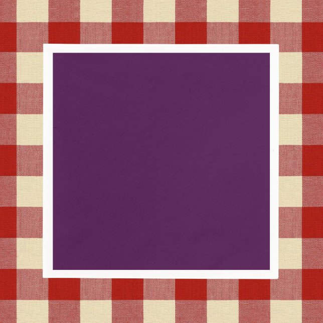 Eggplant Purple Solid Color Napkins (Creator Uploaded)