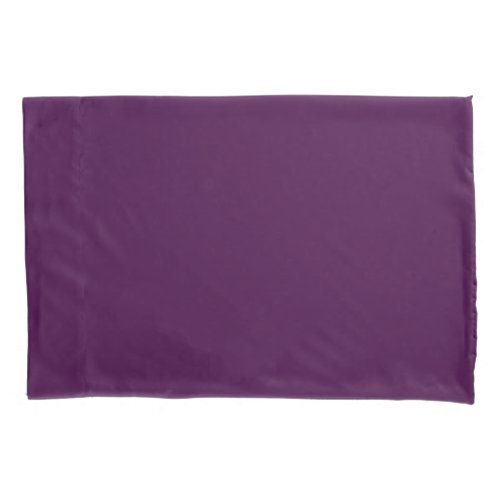 Eggplant Purple Solid Color Pillow Case