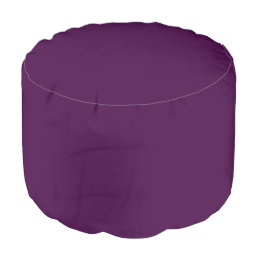 Eggplant Purple Solid Color Pouf