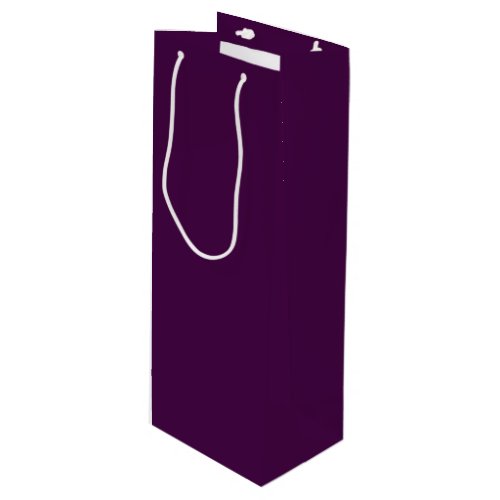 Eggplant Purple Solid Color Wine Gift Bag