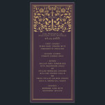 Eggplant Royal Medieval Sword Wedding Flat Menu<br><div class="desc">Celebrate your special day with this Royal Medieval Sword Wedding design. Gold featured in this design is not real foil. You can customize this further by clicking on the "PERSONALIZE" button. For further questions please contact us at ThePaperieGarden@gmail.com.</div>