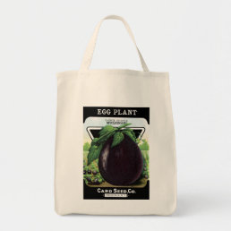 Eggplant Seed Packet Label Tote Bag