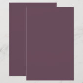 Eggplant Solid Color (Front/Back)