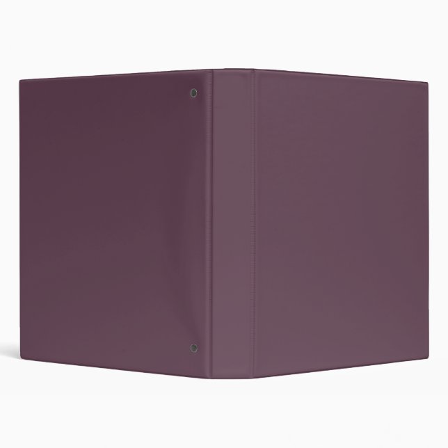 Eggplant Solid Color 3 Ring Binder (Background)