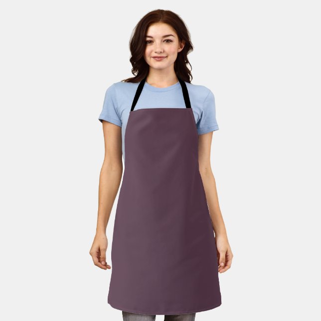Eggplant Solid Color Apron (Worn)