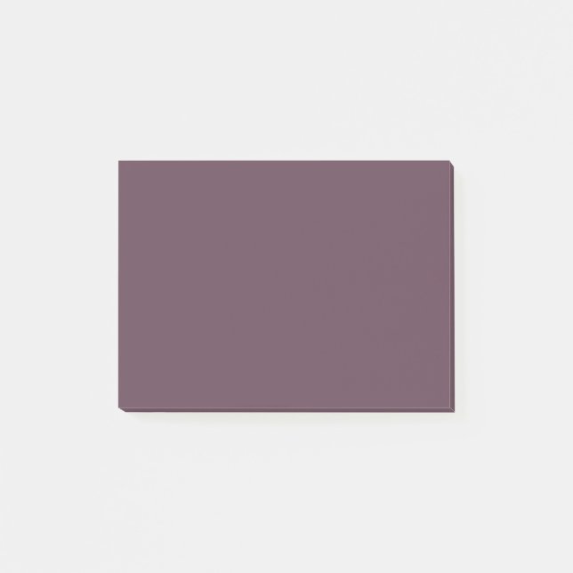 Eggplant Solid Color Post-it Notes (Front)