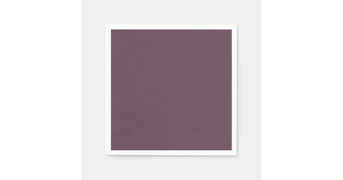 Eggplant Standard Cocktail Paper Napkin Zazzle