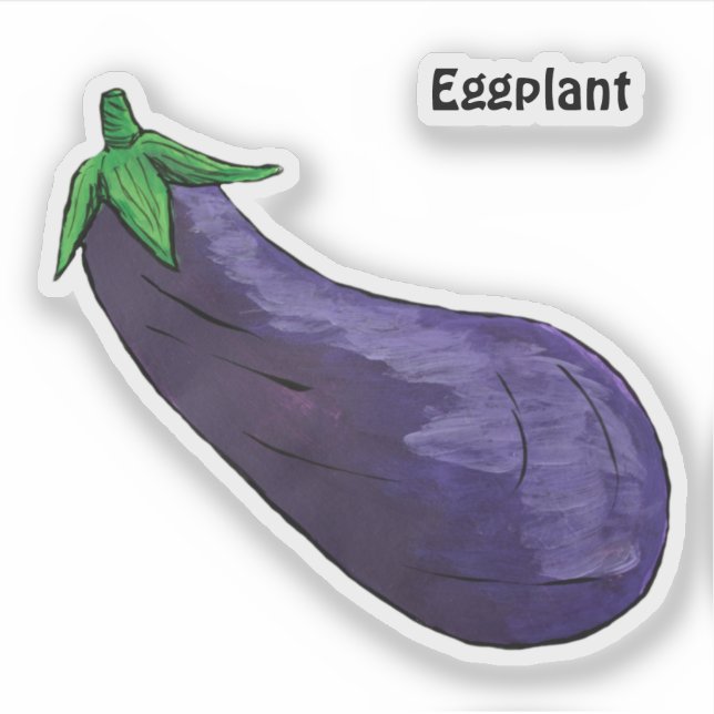 Eggplant Sticker (Front)