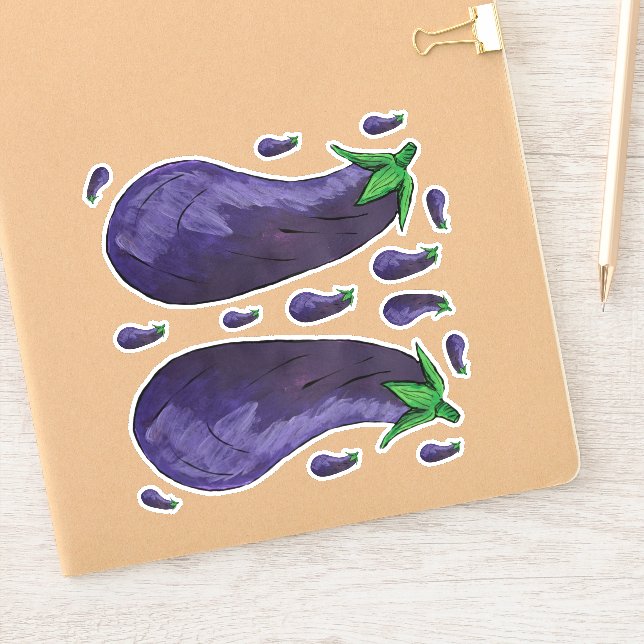 Eggplant Sticker (Notebook)