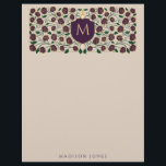 Eggplant Sword & Shield Medieval Fantasy Monogram Letterhead<br><div class="desc">Invite your wedding guests with this Royal Sword & Shield Medieval Fantasy Monogram design. This design is perfect for someone seeking a regal yet modern medieval fantasy aesthetic. Personalize the text, font, and colors to suit your design preferences. Matching Items in our shop for a complete party theme. Design is...</div>