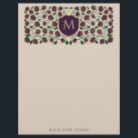 Eggplant Sword & Shield Medieval Fantasy Monogram Letterhead<br><div class="desc">Invite your wedding guests with this Royal Sword & Shield Medieval Fantasy Monogram design. This design is perfect for someone seeking a regal yet modern medieval fantasy aesthetic. Personalize the text, font, and colors to suit your design preferences. Matching Items in our shop for a complete party theme. Design is...</div>