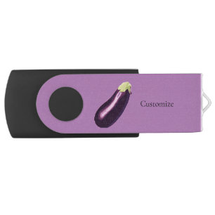 Eggplant Thunder_Cove Flash Drive