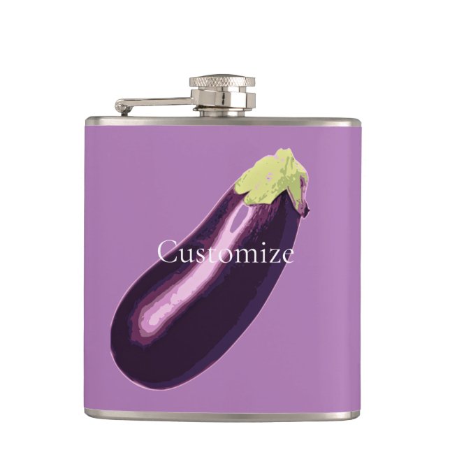 Eggplant Thunder_Cove  Flask (Front)