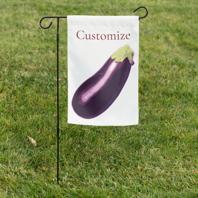 Eggplant Thunder_Cove  Garden Flag (In SItu)