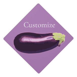 Eggplant Thunder_Cove Graduation Cap Topper