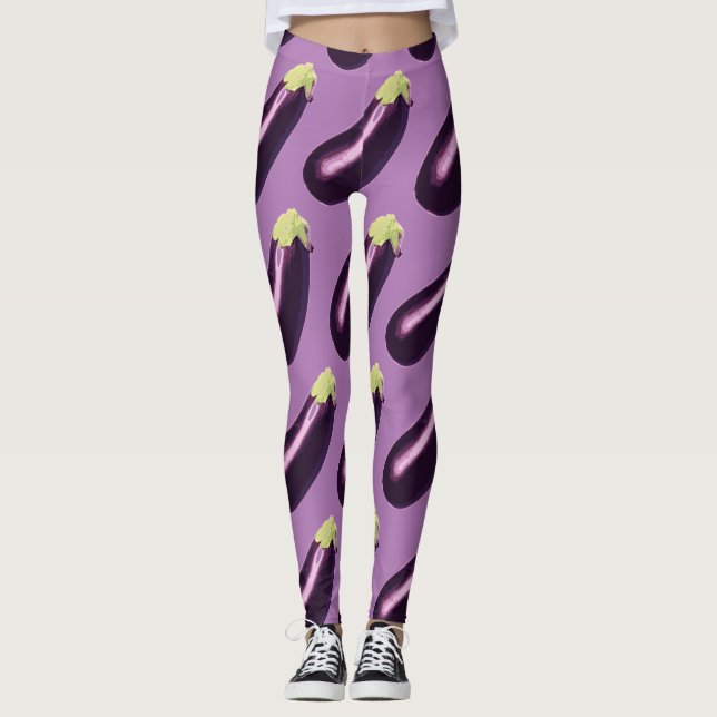 Eggplant Thunder_Cove  Leggings (Front)