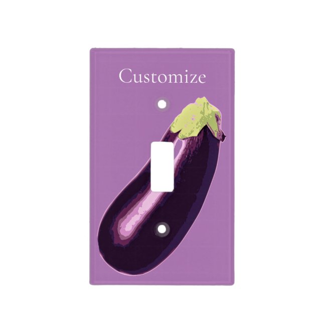 Eggplant Thunder_Cove  Light Switch Cover (Front)