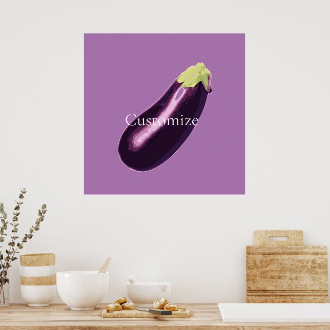 Eggplant Thunder_Cove  Poster (Kitchen)