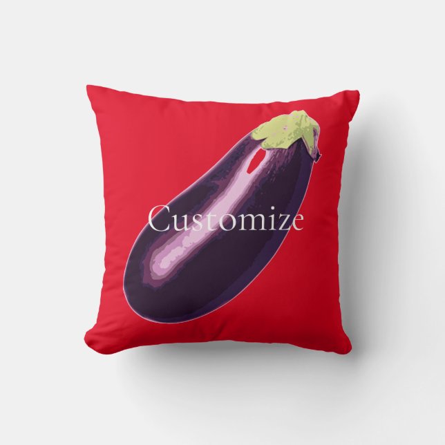 Eggplant Thunder_Cove  Throw Pillow (Front)