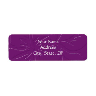 Eggplant Tone on Tone Hibiscus Label
