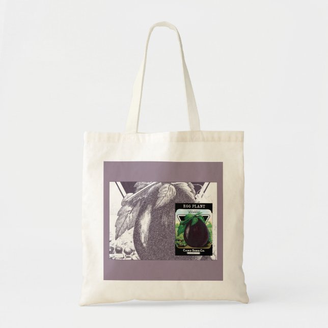 EGGPLANT TOTE BAG (Front)