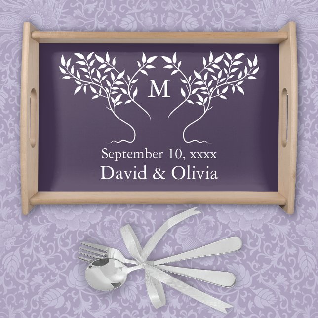 Eggplant Tree of Life Wedding Serving Tray (Creator Uploaded)