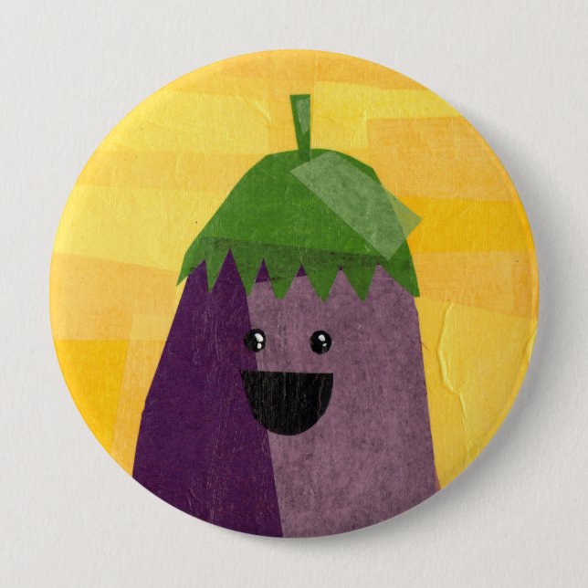 Eggplant! Vegeta-Button Button (Front)