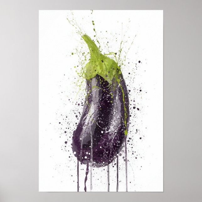 Eggplant Vegetable Poster (Front)